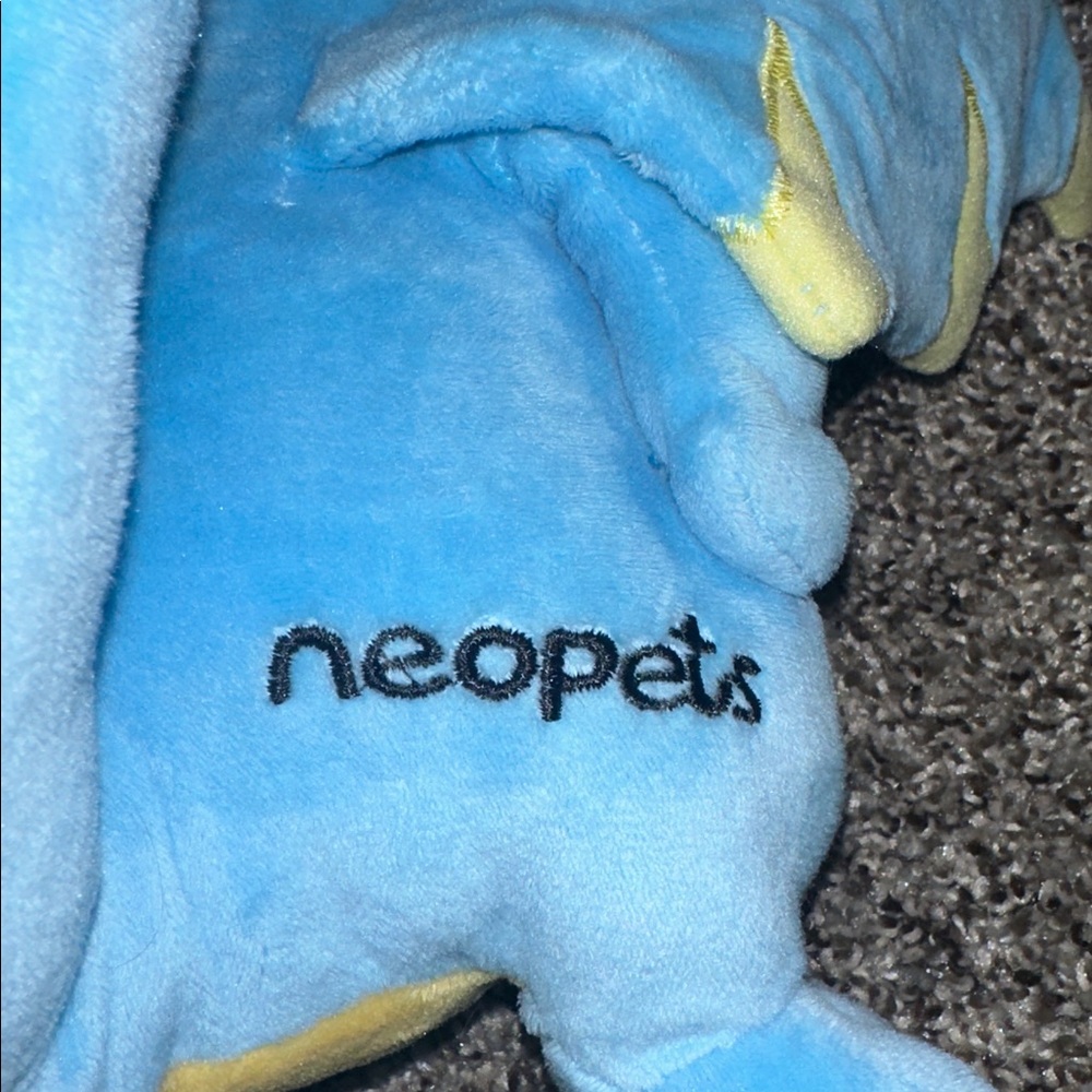 2008 Neopets Blue Scorchio Dragon 12-inch stuffed animal by Jakks Pacific. - Picture 5 of 6
